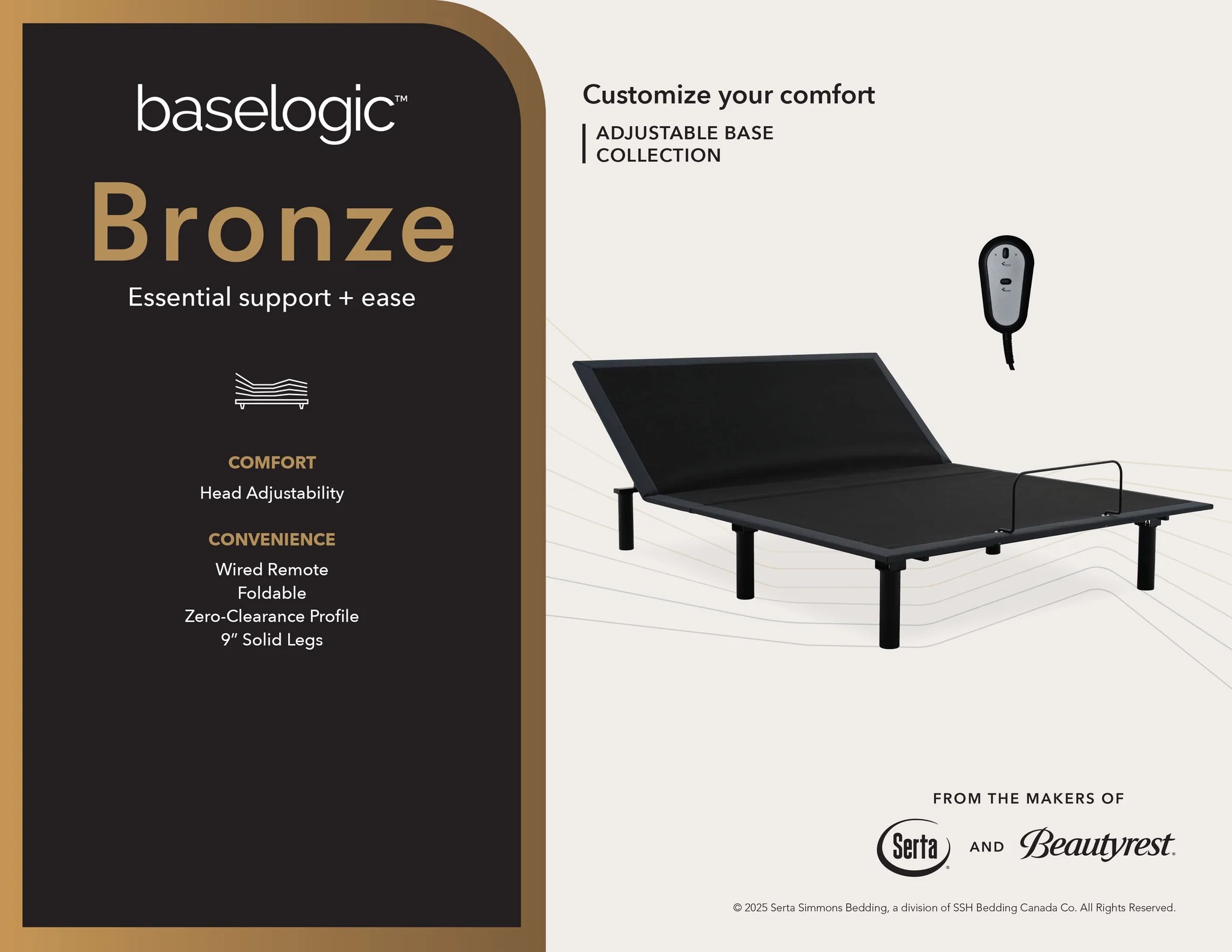 Baselogice Bronze Adjustable Base